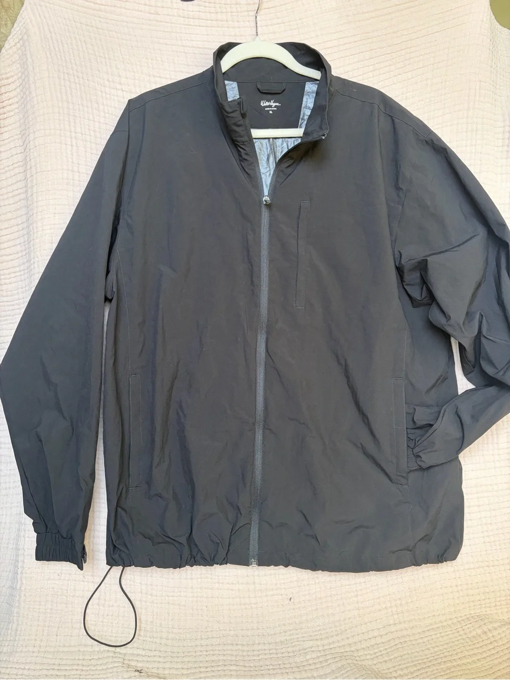Walter Hagen Men’s XL Black Golf Windbreaker Jacket & Pants Set